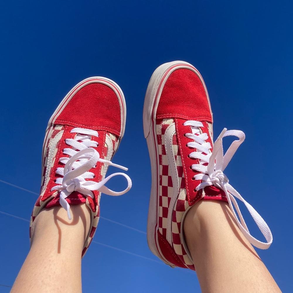 checkered vans